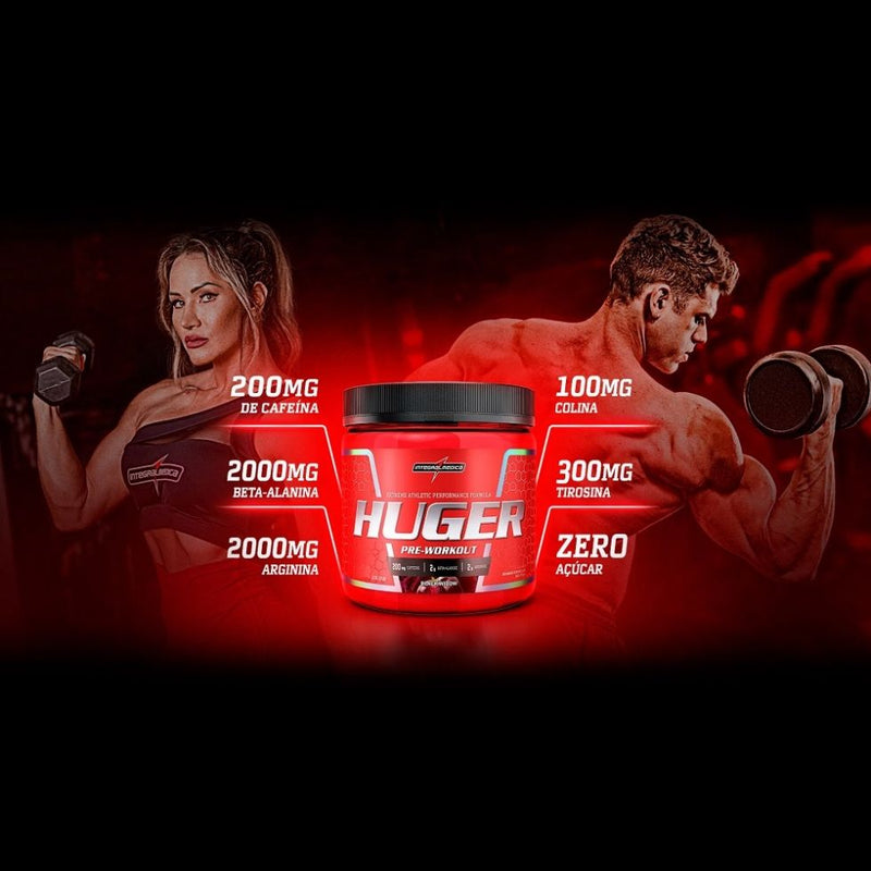 Huger Pre-Workout (160g) - Sabor: Black Widow